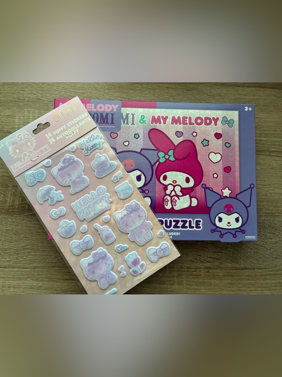 Sanrio Other - My Melody and Kuromi and Hello Kitty Bundle - Puzzle and Stickers